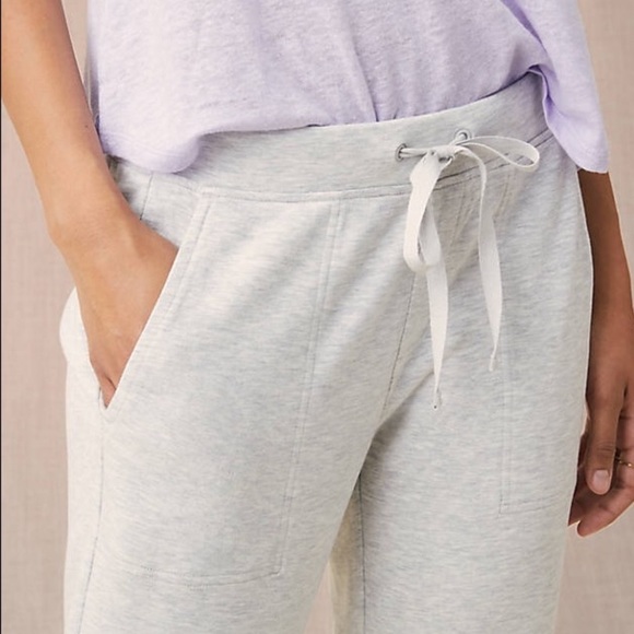 Lou & Grey Supersoft Plush gray fleece lounge pant / sweat pant NEW NWT Size L - Picture 1 of 12